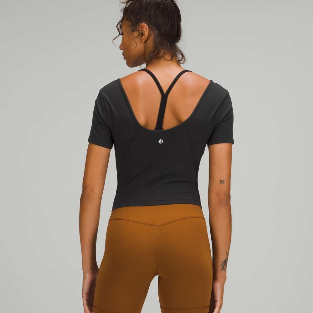 EUC 💎  Lululemon Align T-shirt Black Size 8 - Picture 2 of 5